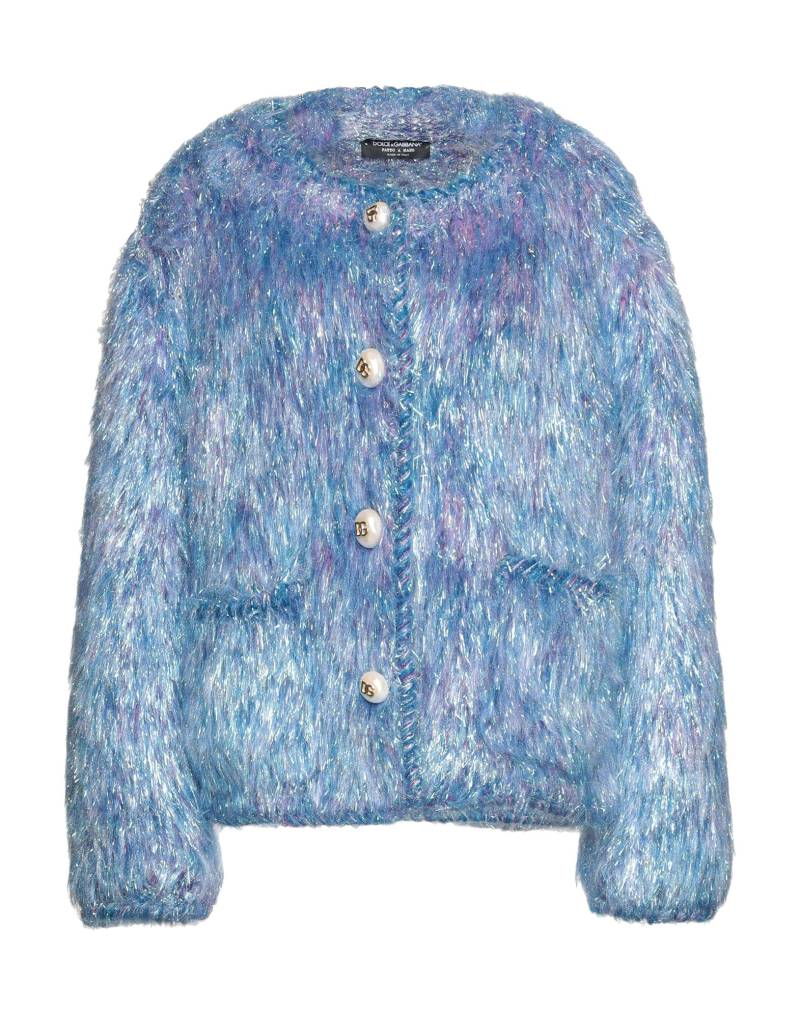 DOLCE&GABBANA Shearling- & Kunstfell Damen Azurblau von DOLCE&GABBANA