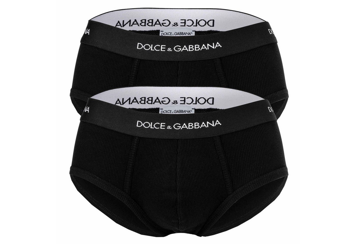 DOLCE & GABBANA Slip Herren Slip 2er Pack Baumwolle Slip Brando (Packung, 2er Pack) von DOLCE & GABBANA