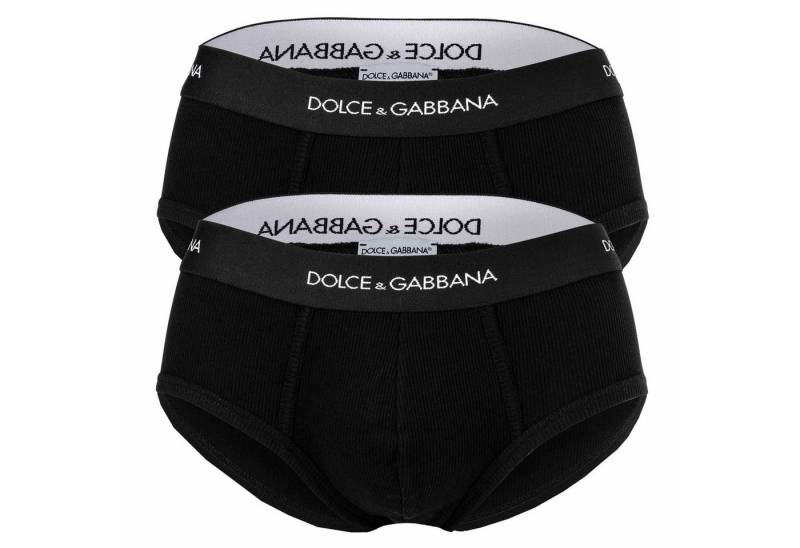 DOLCE & GABBANA Slip Herren Slip 2er Pack Baumwolle Slip Brando (Packung, 2er Pack) von DOLCE & GABBANA