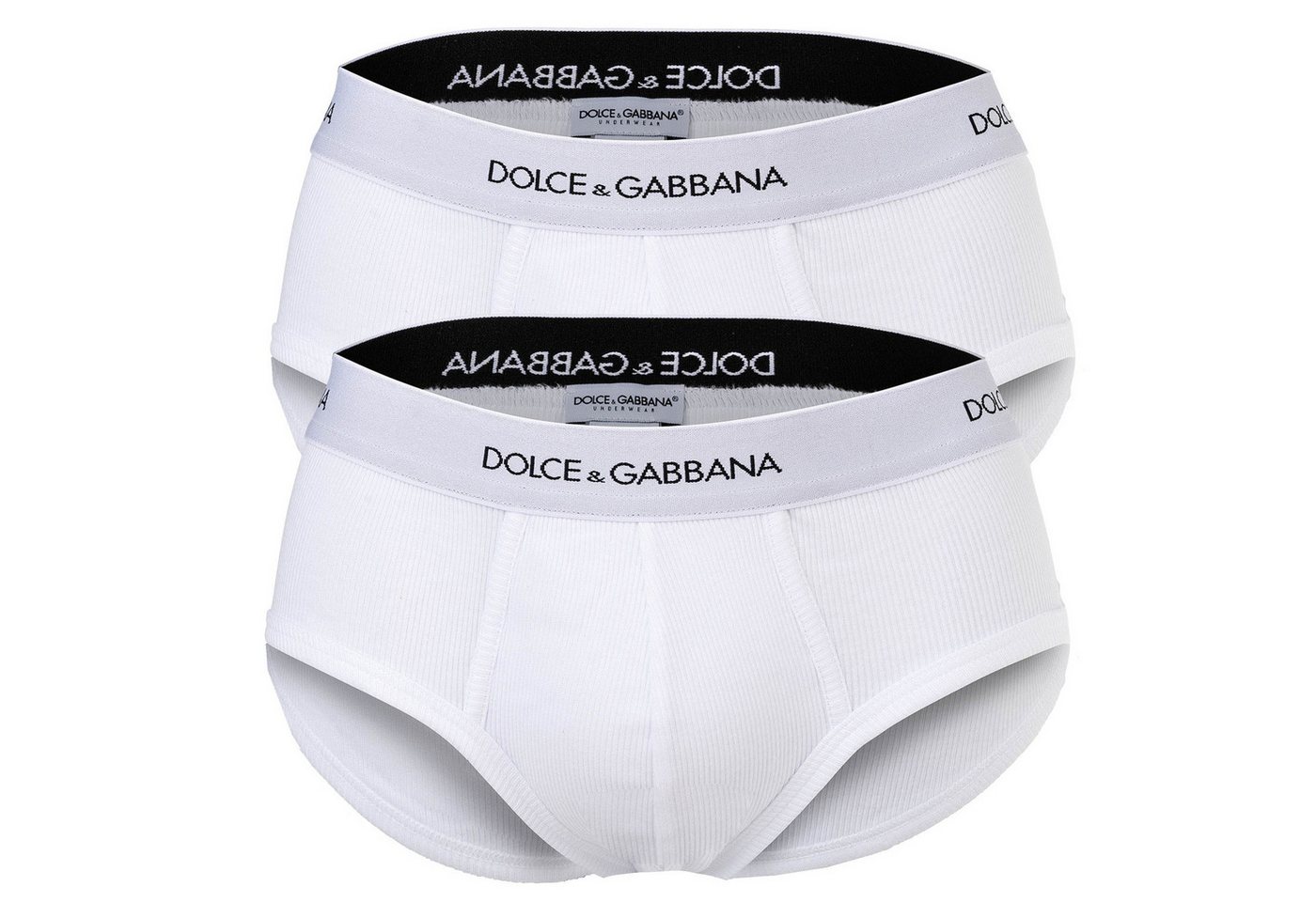 DOLCE & GABBANA Slip Herren Slip 2er Pack Baumwolle Slip Brando (Packung, 2er Pack) von DOLCE & GABBANA