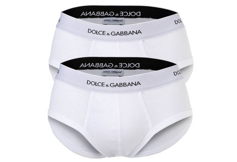 DOLCE & GABBANA Slip Herren Slip 2er Pack Baumwolle Slip Brando (Packung, 2er Pack) von DOLCE & GABBANA