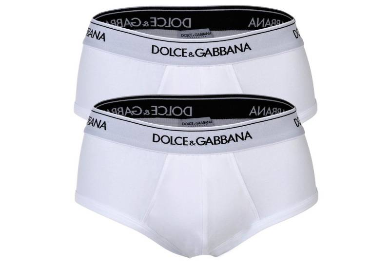 DOLCE & GABBANA Slip Herren Slip 2er Pack Baumwolle Brando (Packung, 2er Pack) von DOLCE & GABBANA