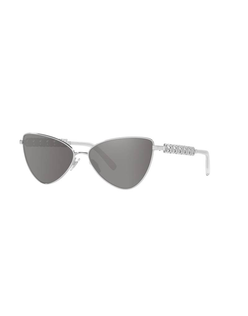 DOLCE&GABBANA Sonnenbrille Damen Silber von DOLCE&GABBANA