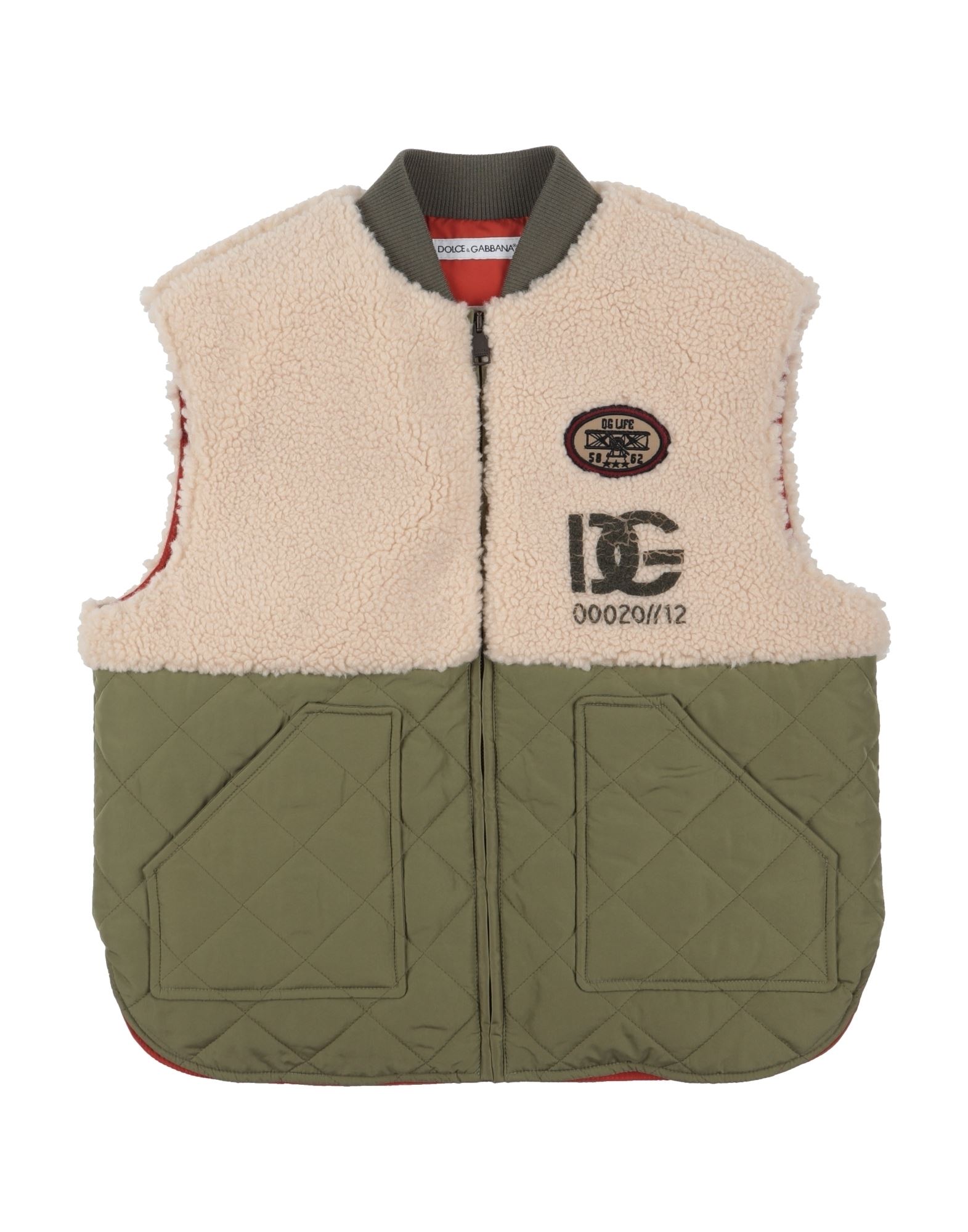 DOLCE & GABBANA Steppjacke Kinder Militärgrün von DOLCE & GABBANA