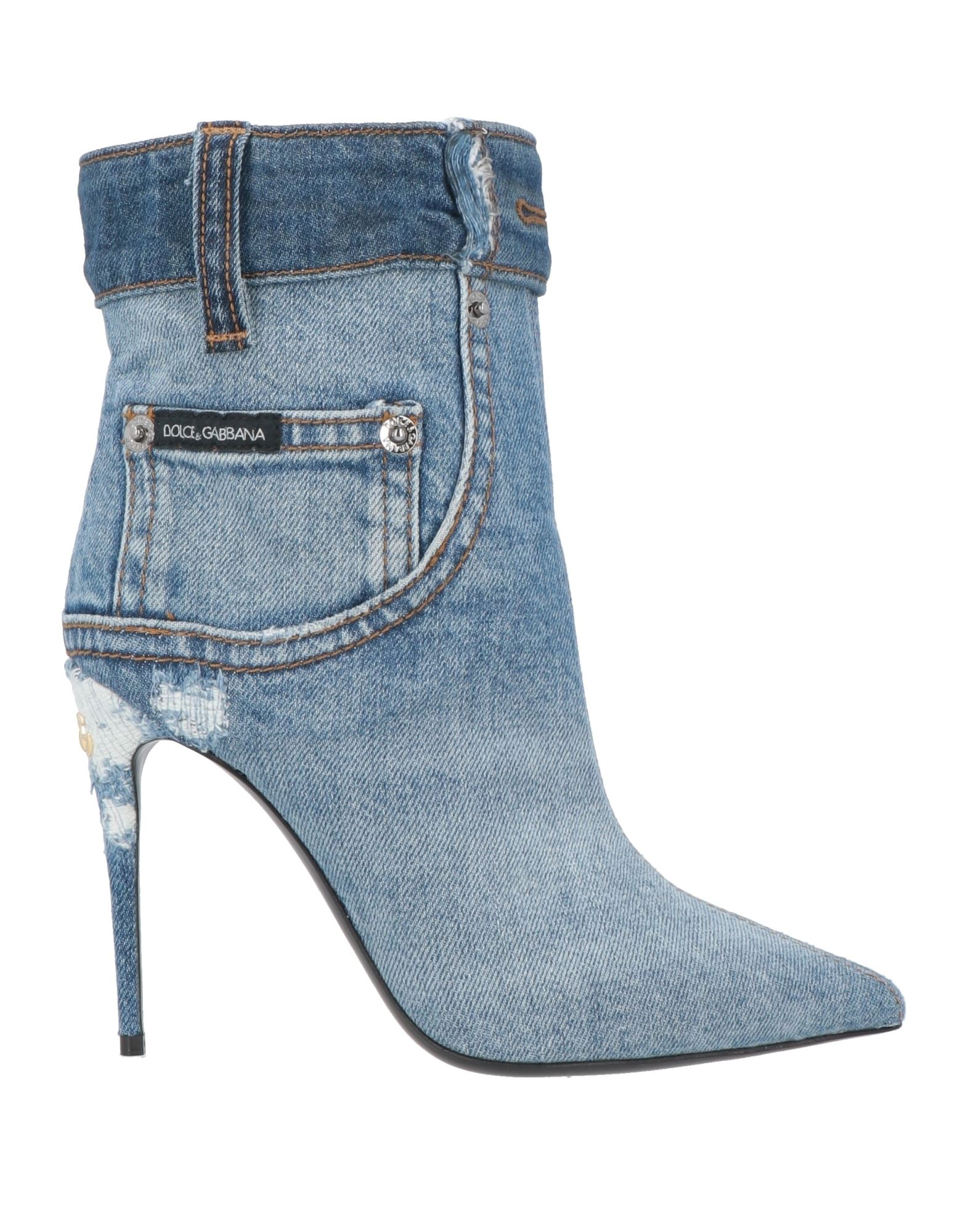 DOLCE&GABBANA Stiefelette Damen Blau von DOLCE&GABBANA