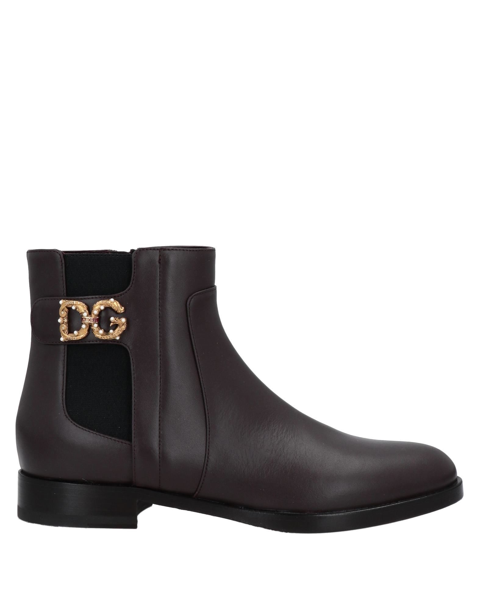 DOLCE&GABBANA Stiefelette Damen Dunkelbraun von DOLCE&GABBANA