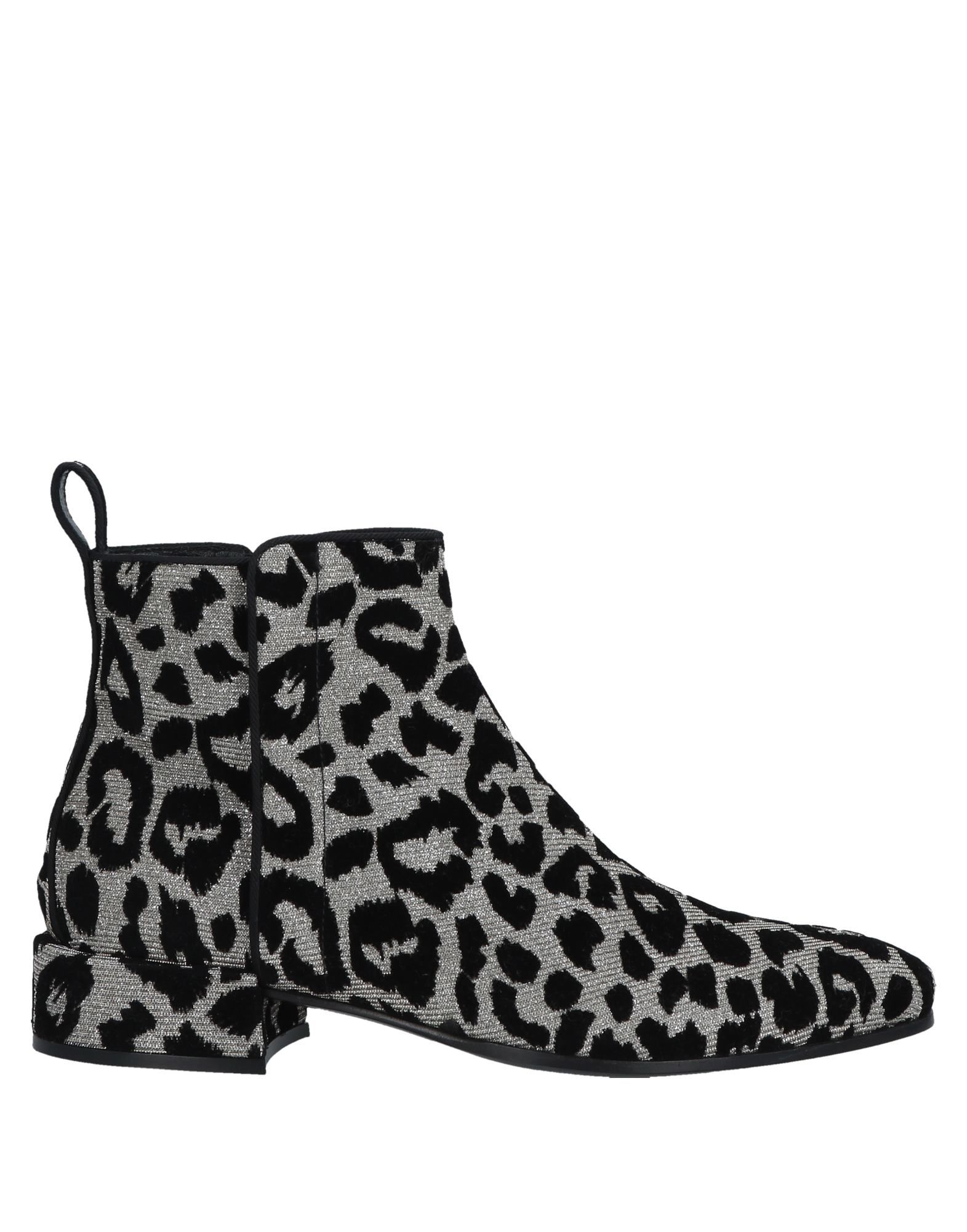 DOLCE&GABBANA Stiefelette Damen Silber von DOLCE&GABBANA