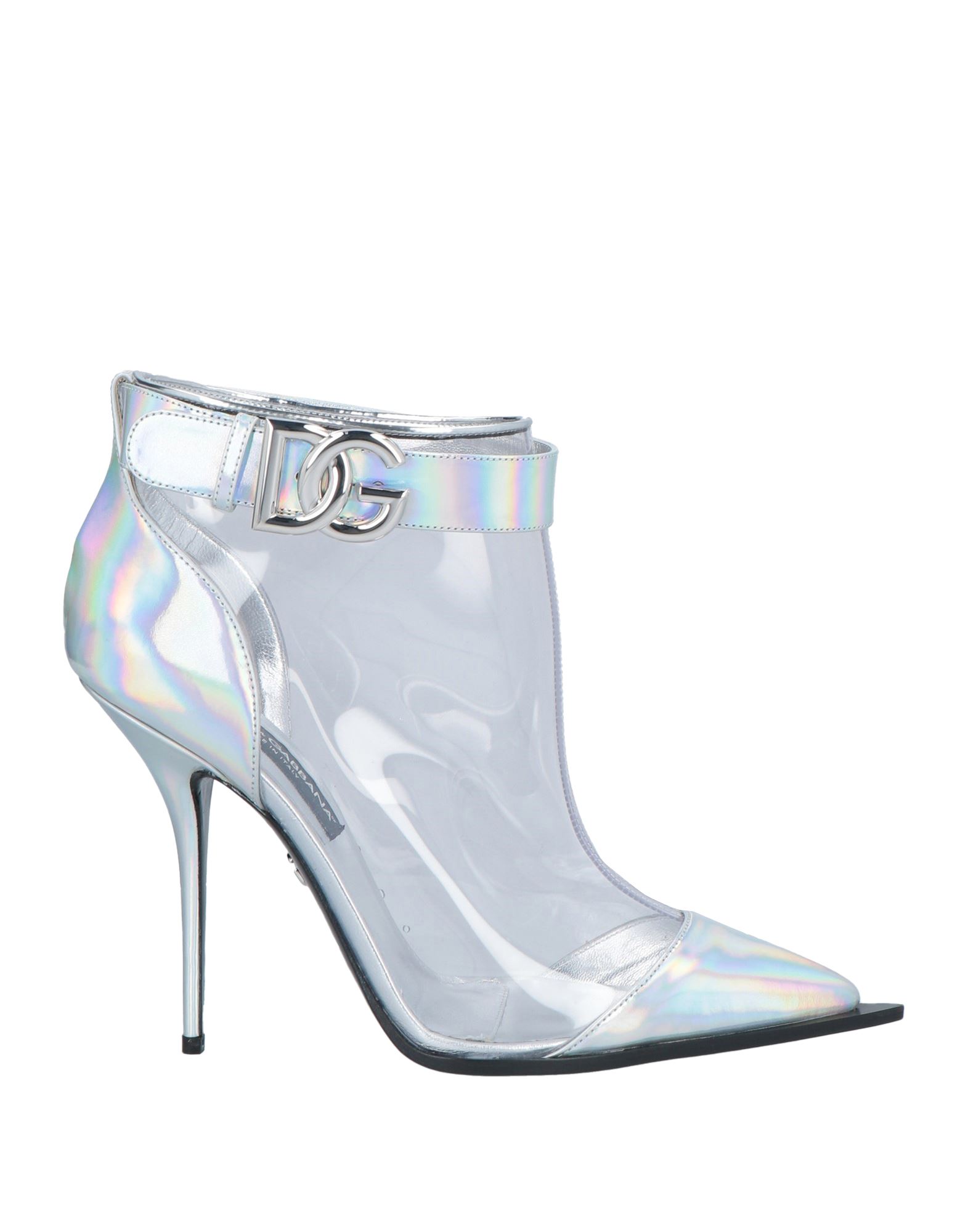 DOLCE&GABBANA Stiefelette Damen Silber von DOLCE&GABBANA