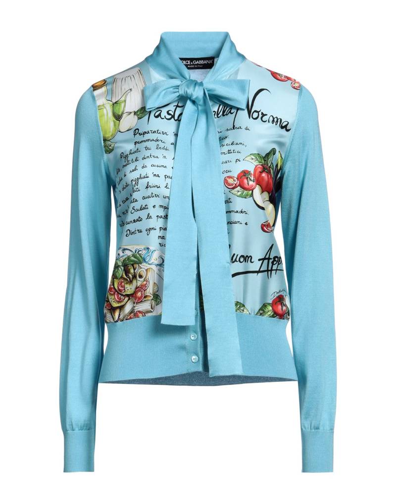 DOLCE&GABBANA Strickjacke Damen Azurblau von DOLCE&GABBANA