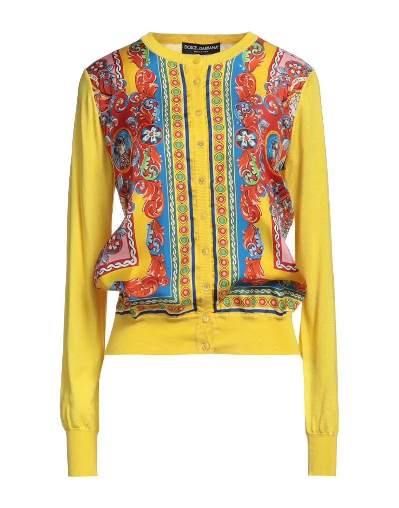DOLCE&GABBANA Strickjacke Damen Gelb von DOLCE&GABBANA