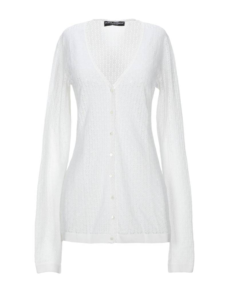 DOLCE&GABBANA Strickjacke Damen Weiß von DOLCE&GABBANA