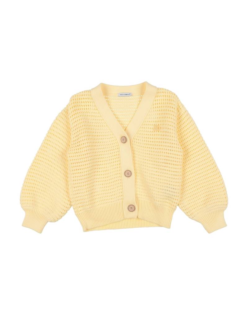 DOLCE&GABBANA Strickjacke Kinder Gelb von DOLCE&GABBANA