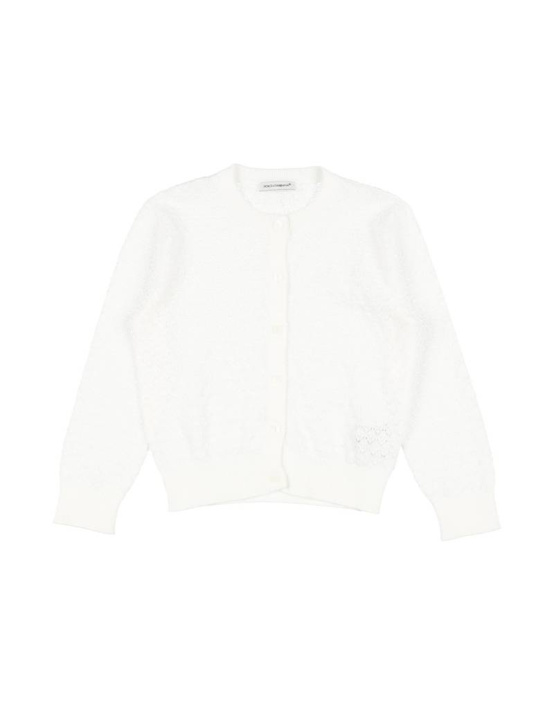 DOLCE&GABBANA Strickjacke Kinder Off white von DOLCE&GABBANA