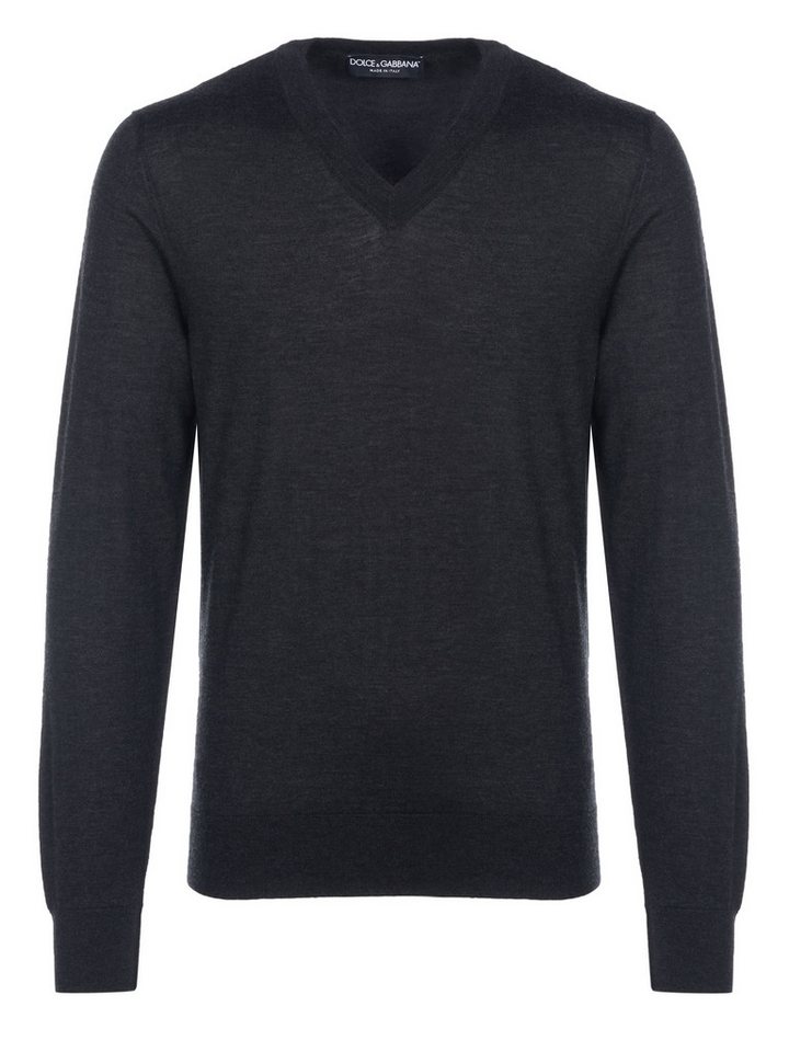 DOLCE & GABBANA Strickpullover Dolce & Gabbana Kaschmir Pullover dunkelgrau von DOLCE & GABBANA
