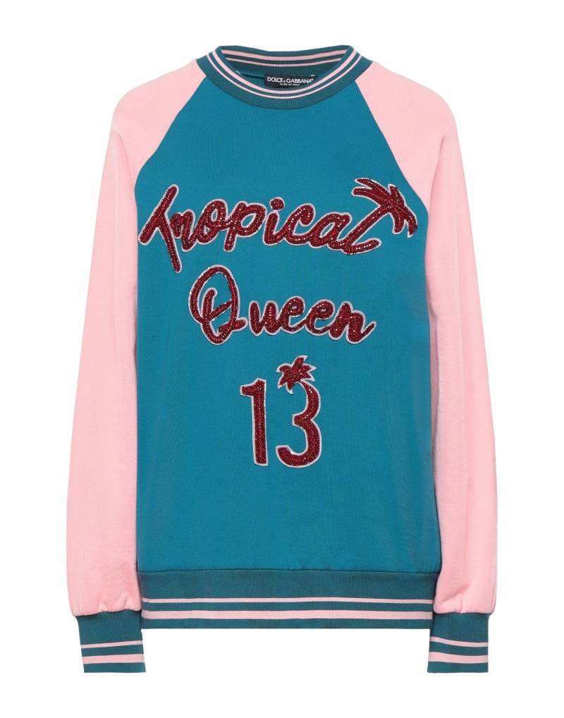 DOLCE&GABBANA Sweatshirt Damen Aquamarin von DOLCE&GABBANA