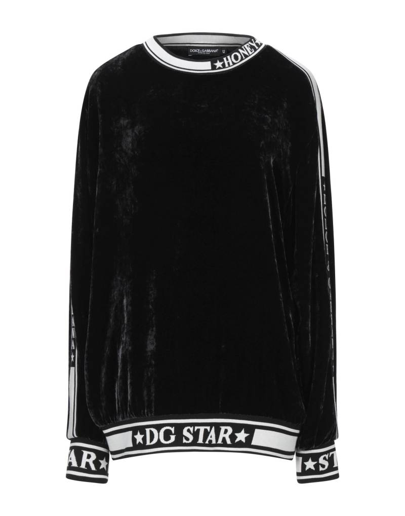 DOLCE&GABBANA Sweatshirt Damen Schwarz von DOLCE&GABBANA