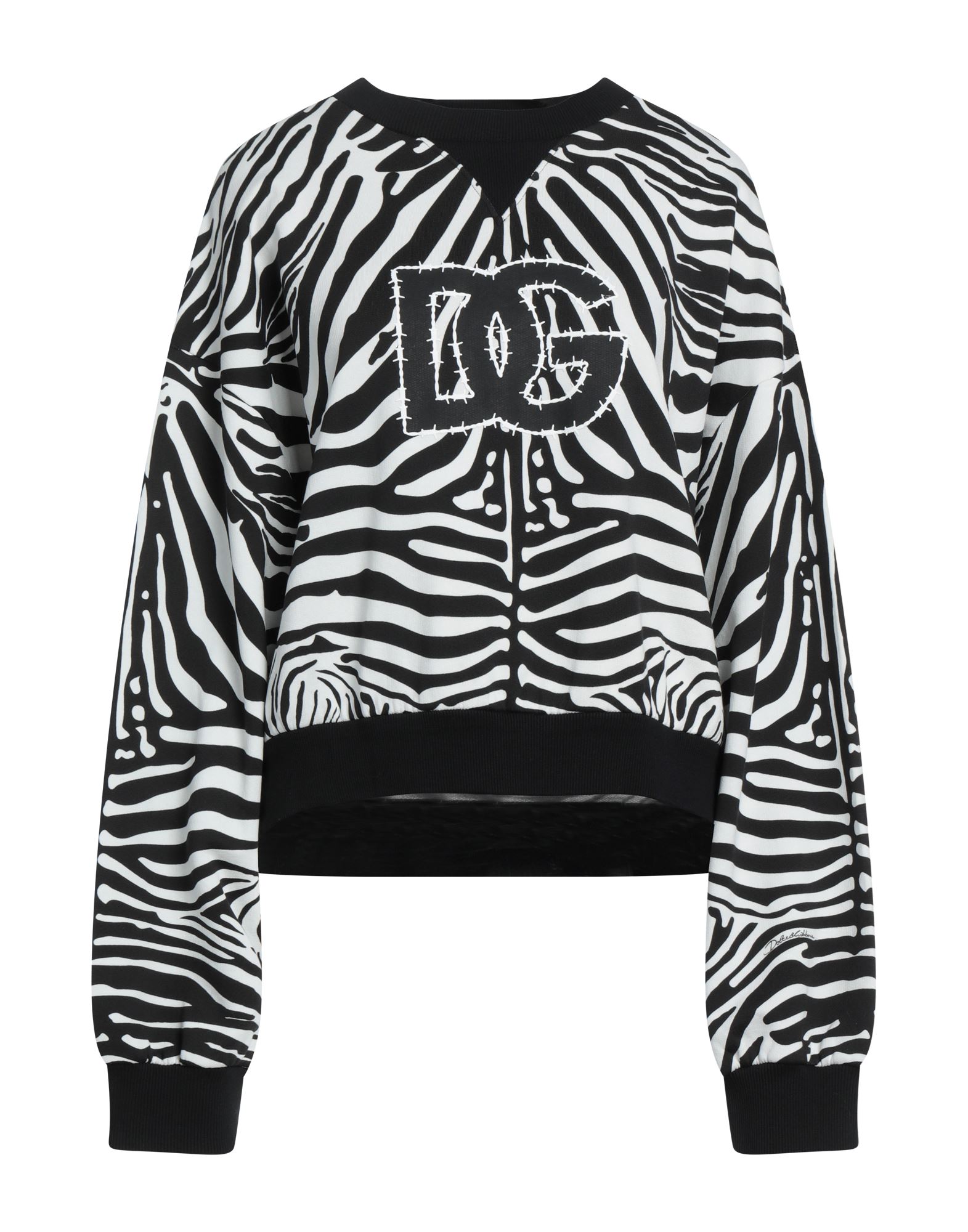 DOLCE&GABBANA Sweatshirt Damen Schwarz von DOLCE&GABBANA