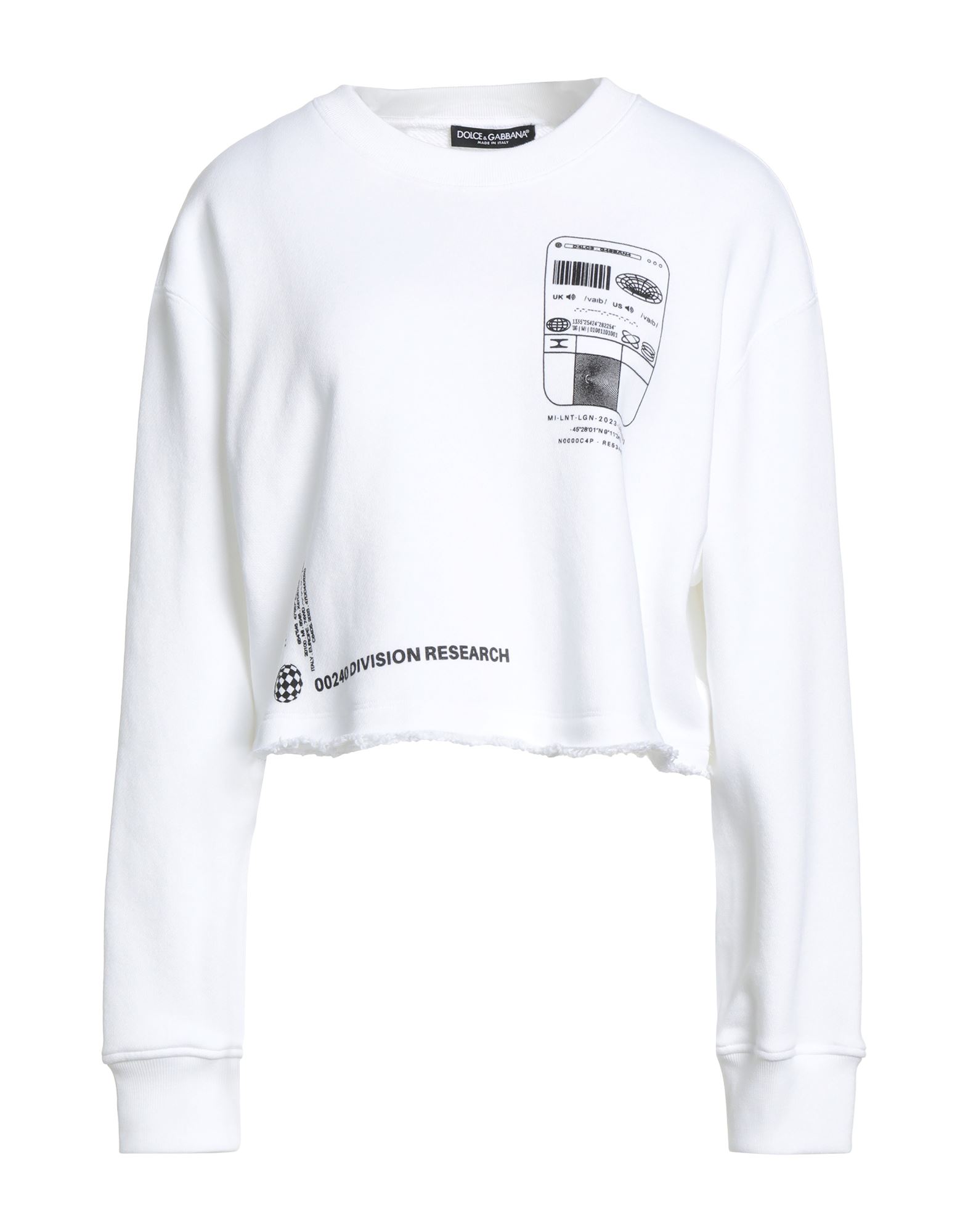 DOLCE&GABBANA Sweatshirt Damen Weiß von DOLCE&GABBANA