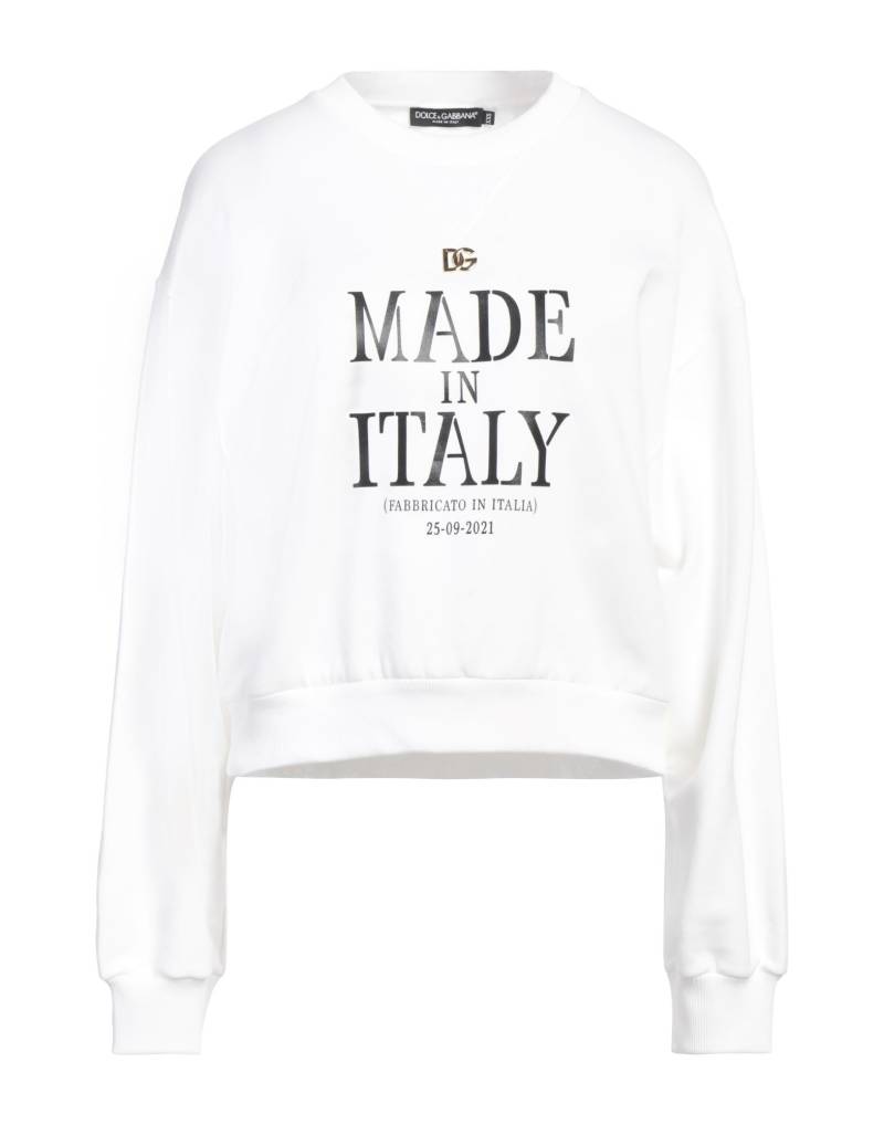 DOLCE&GABBANA Sweatshirt Damen Weiß von DOLCE&GABBANA
