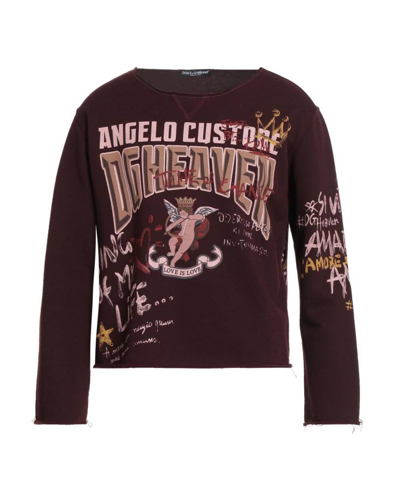 DOLCE&GABBANA Sweatshirt Herren Bordeaux von DOLCE&GABBANA