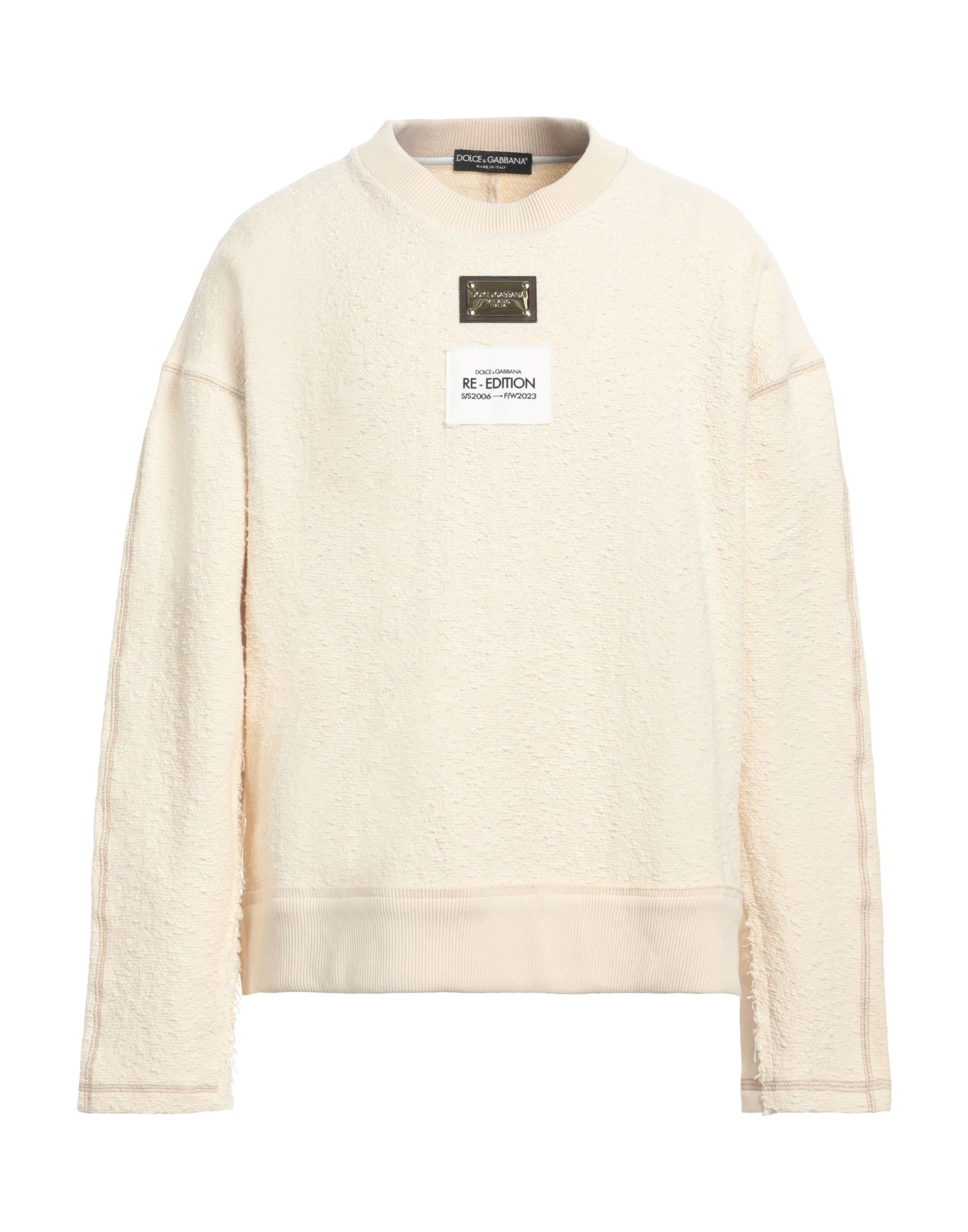 DOLCE&GABBANA Sweatshirt Herren Cremeweiß DOLCE&GABBANA Sweatshirt Herren Cremeweiß von DOLCE&GABBANA
