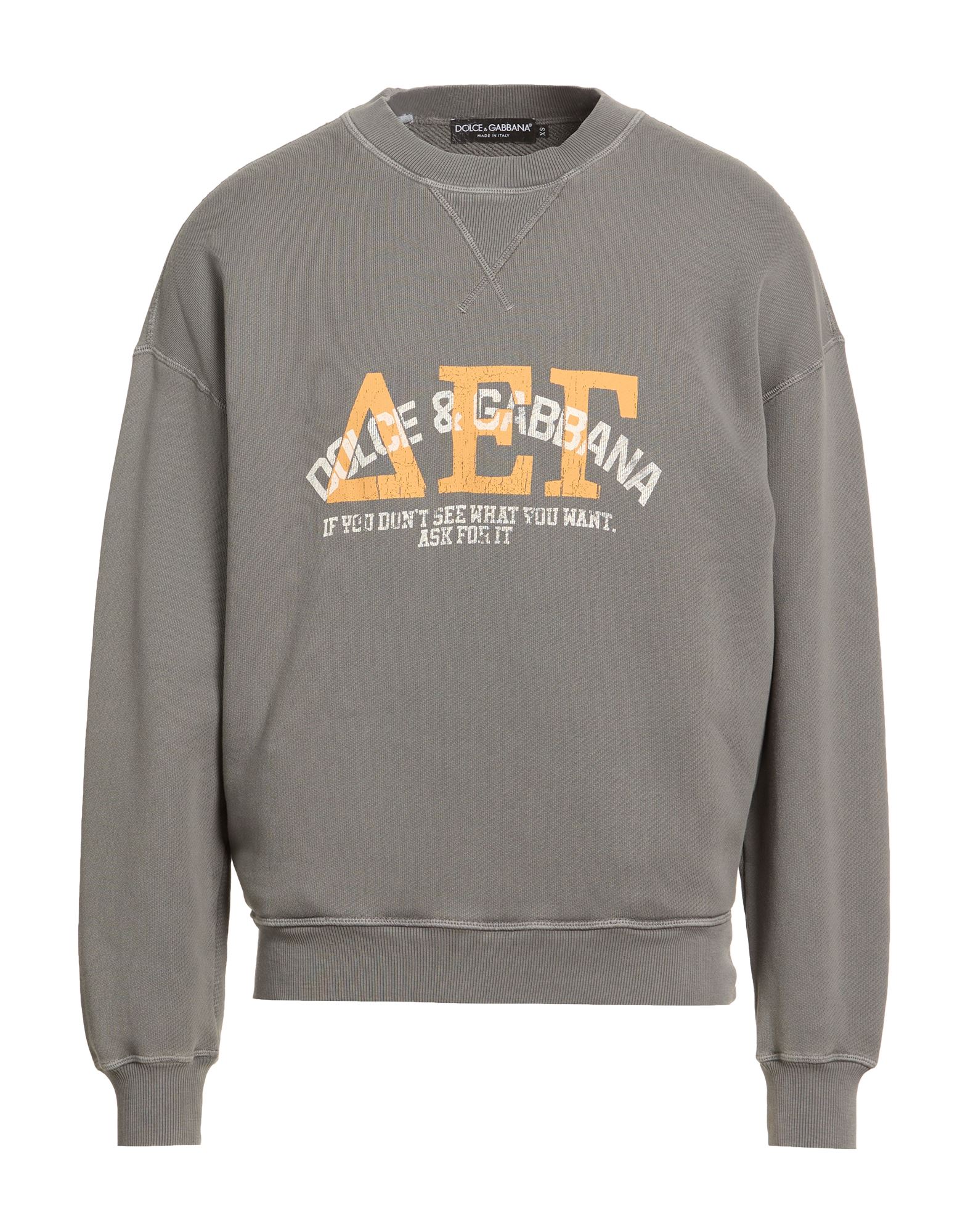 DOLCE&GABBANA Sweatshirt Herren Grau von DOLCE&GABBANA