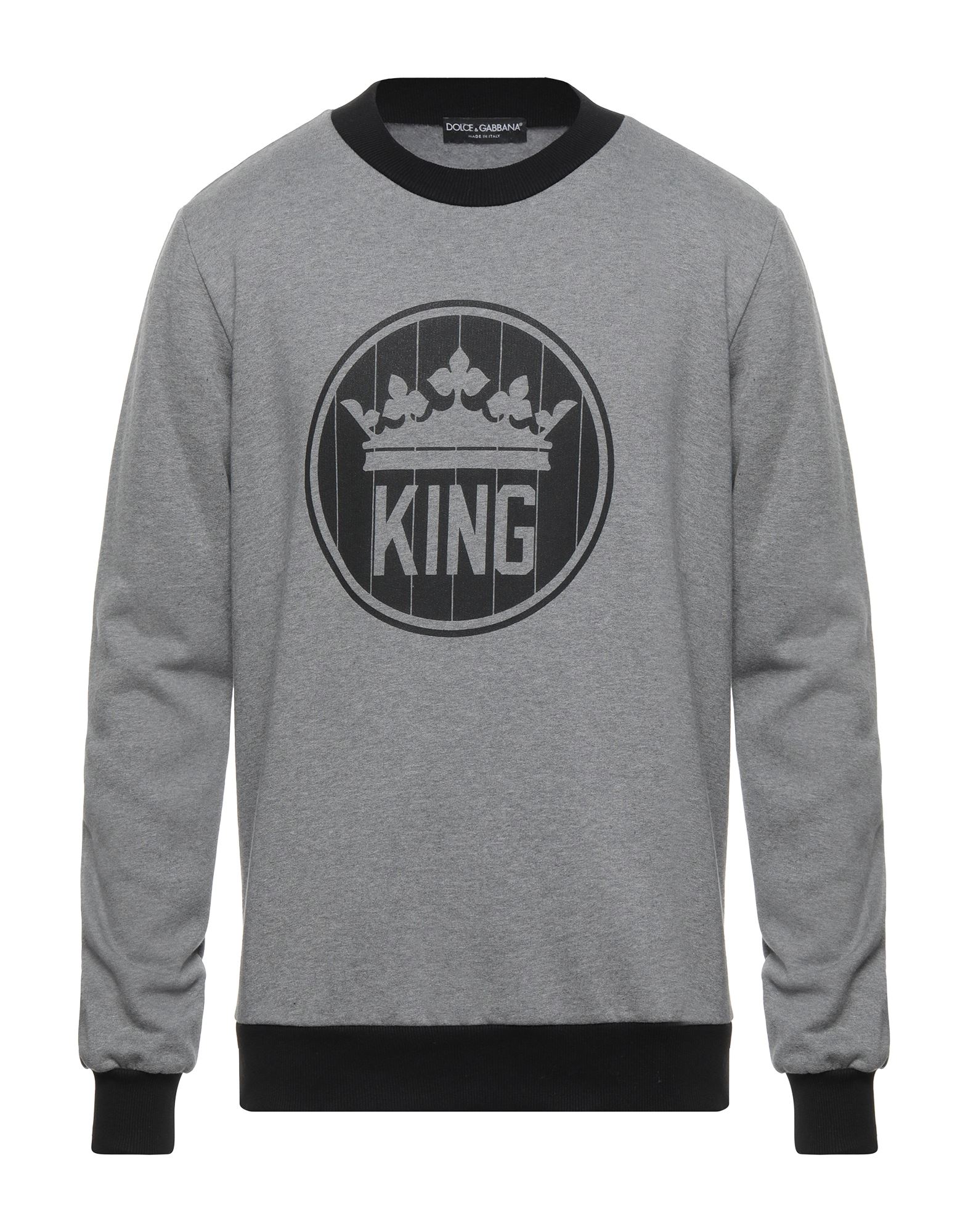 DOLCE&GABBANA Sweatshirt Herren Hellgrau DOLCE&GABBANA Sweatshirt Herren Hellgrau von DOLCE&GABBANA