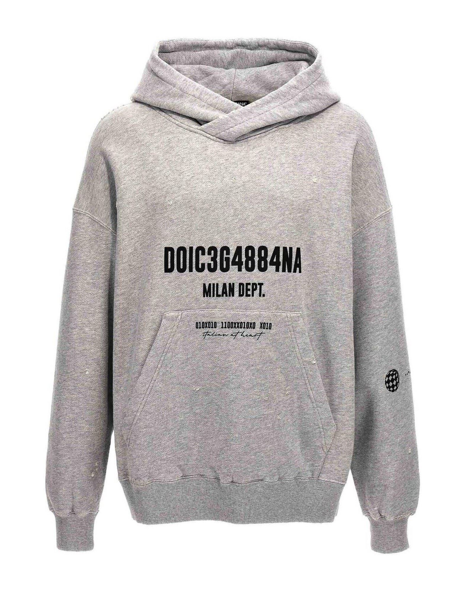 DOLCE&GABBANA Sweatshirt Herren Hellgrau von DOLCE&GABBANA