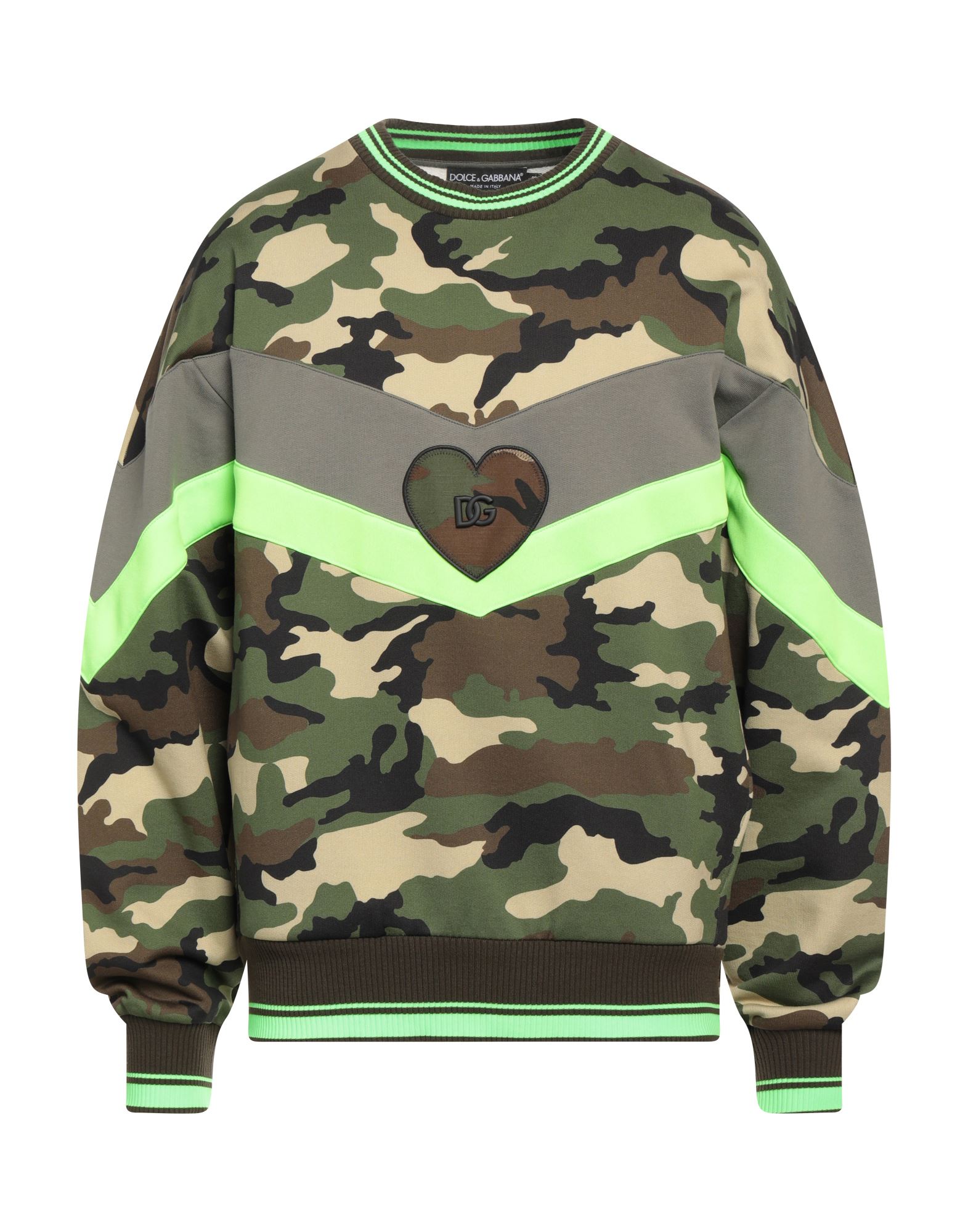 DOLCE&GABBANA Sweatshirt Herren Militärgrün von DOLCE&GABBANA