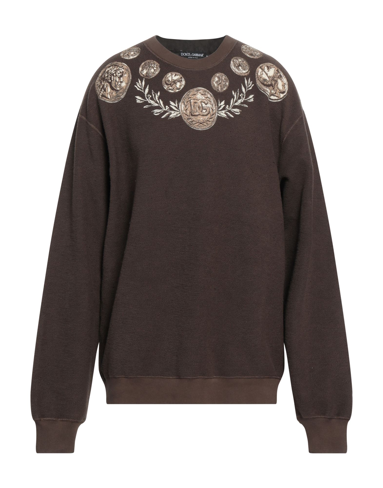 DOLCE&GABBANA Sweatshirt Herren Mittelbraun von DOLCE&GABBANA