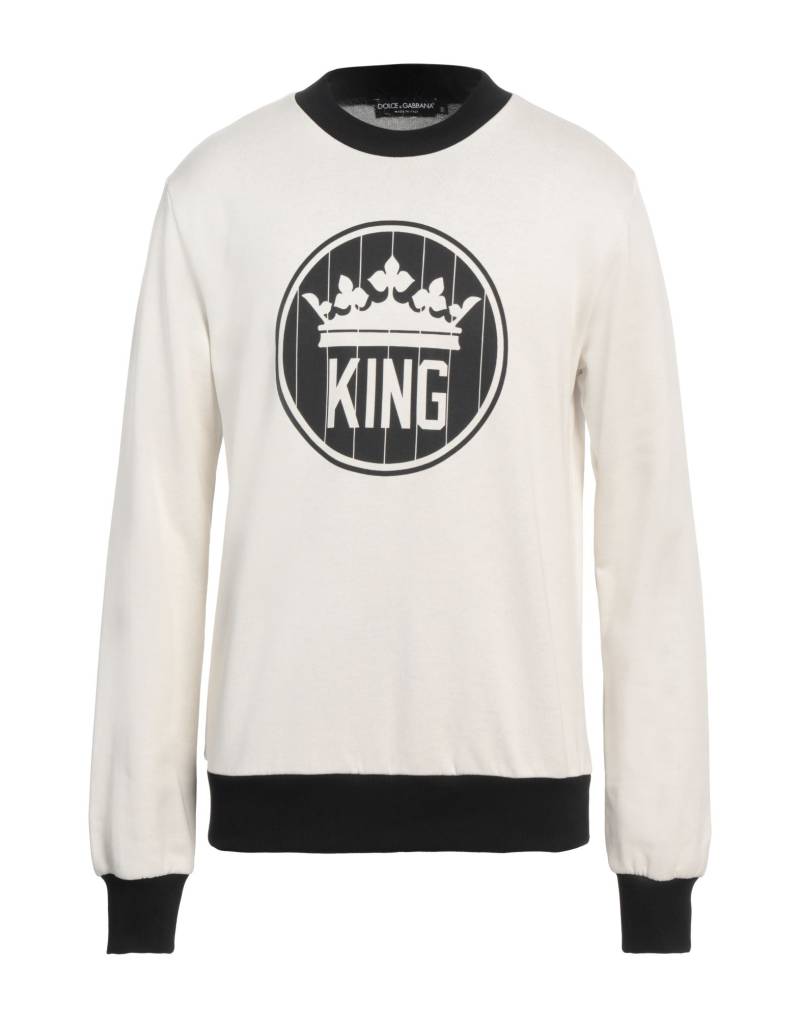 DOLCE&GABBANA Sweatshirt Herren Off white von DOLCE&GABBANA