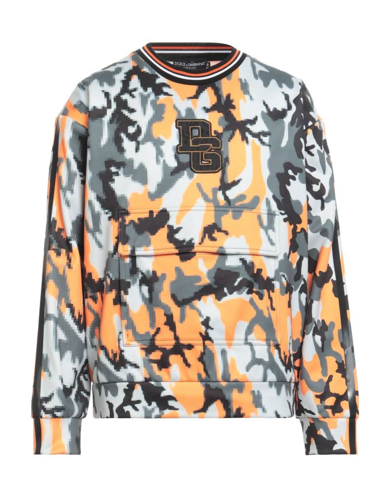 DOLCE&GABBANA Sweatshirt Herren Orange von DOLCE&GABBANA