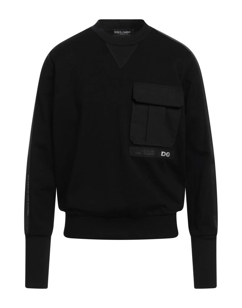 DOLCE&GABBANA Sweatshirt Herren Schwarz von DOLCE&GABBANA