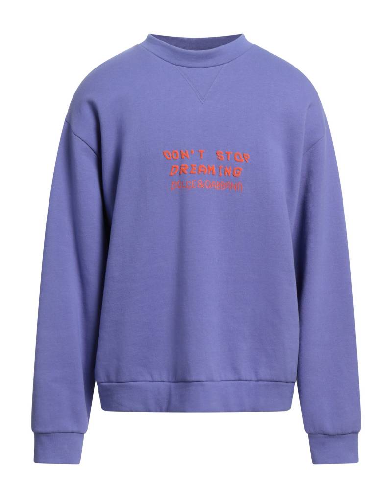 DOLCE&GABBANA Sweatshirt Herren Violett von DOLCE&GABBANA