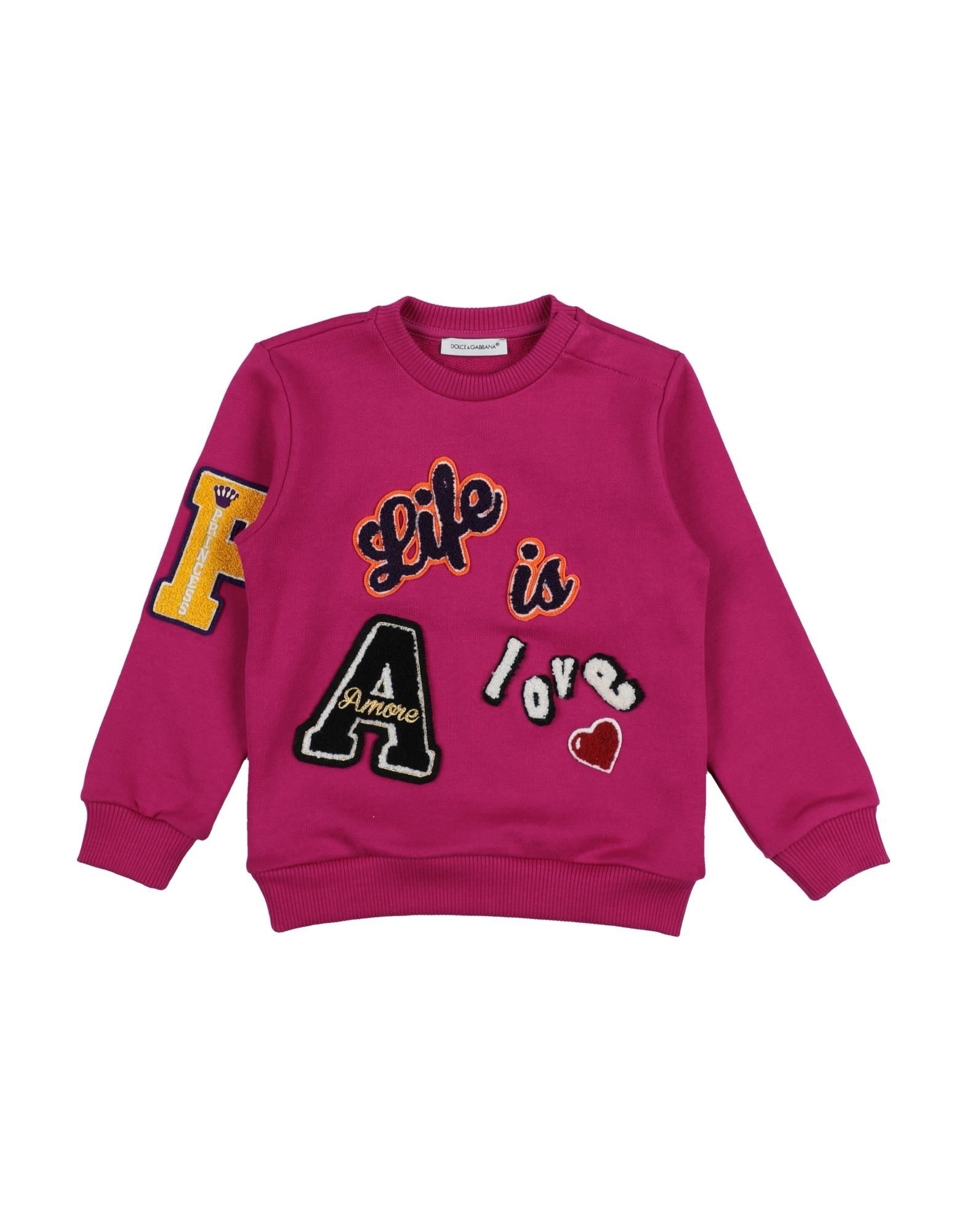 DOLCE&GABBANA Sweatshirt Kinder Fuchsia von DOLCE&GABBANA