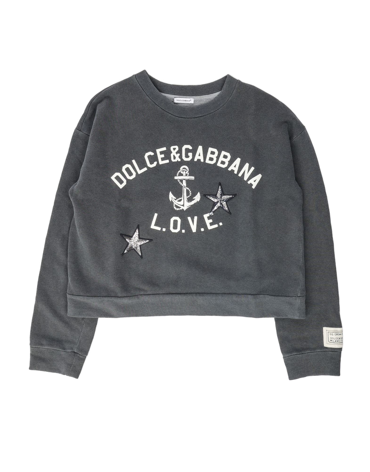 DOLCE&GABBANA Sweatshirt Kinder Grau von DOLCE&GABBANA