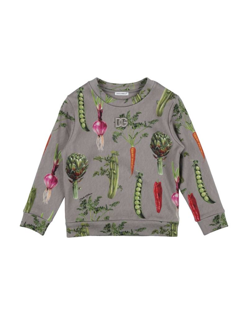DOLCE&GABBANA Sweatshirt Kinder Maulwurfsgrau von DOLCE&GABBANA
