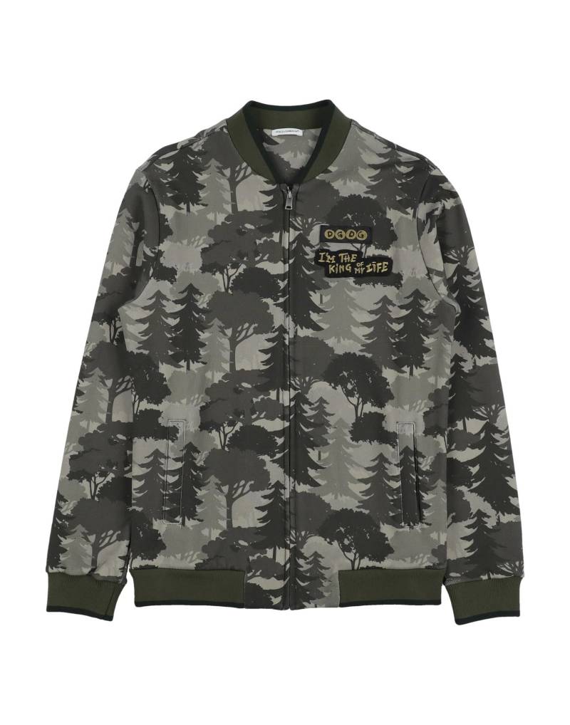 DOLCE&GABBANA Sweatshirt Kinder Militärgrün von DOLCE&GABBANA