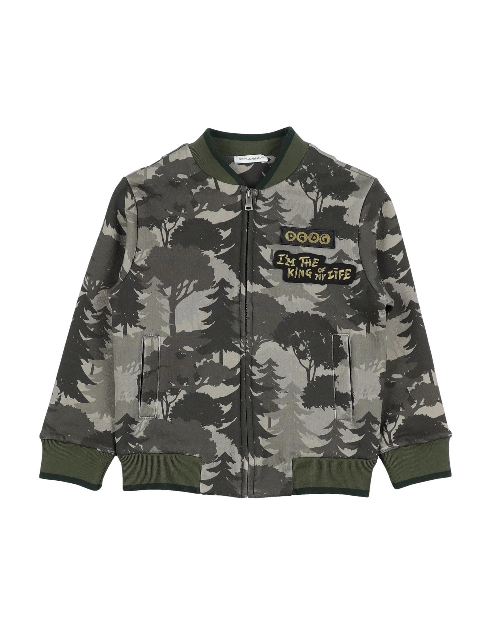 DOLCE&GABBANA Sweatshirt Kinder Militärgrün von DOLCE&GABBANA