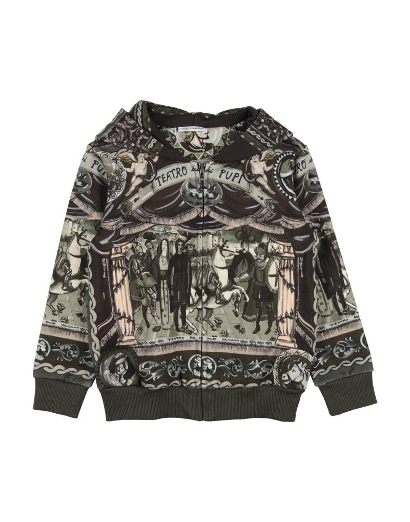 DOLCE&GABBANA Sweatshirt Kinder Militärgrün von DOLCE&GABBANA