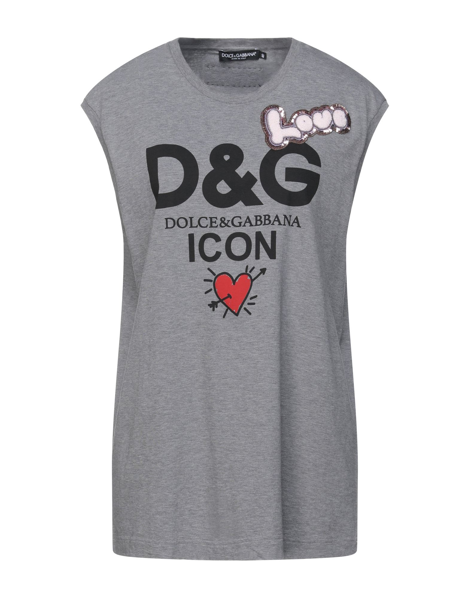 DOLCE&GABBANA T-shirts Damen Grau von DOLCE&GABBANA