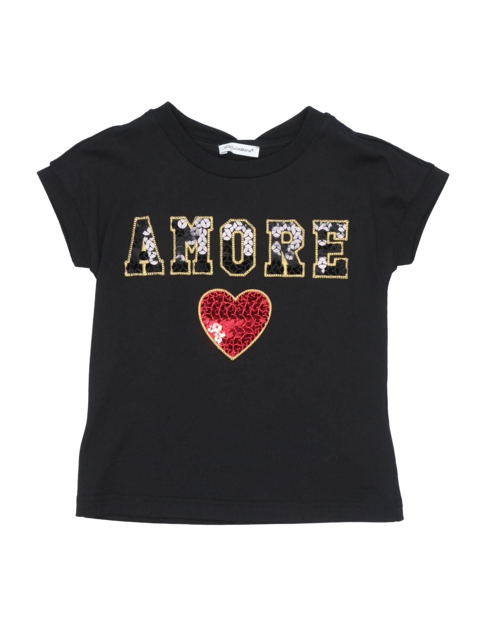 DOLCE&GABBANA T-shirts Kinder Schwarz von DOLCE&GABBANA