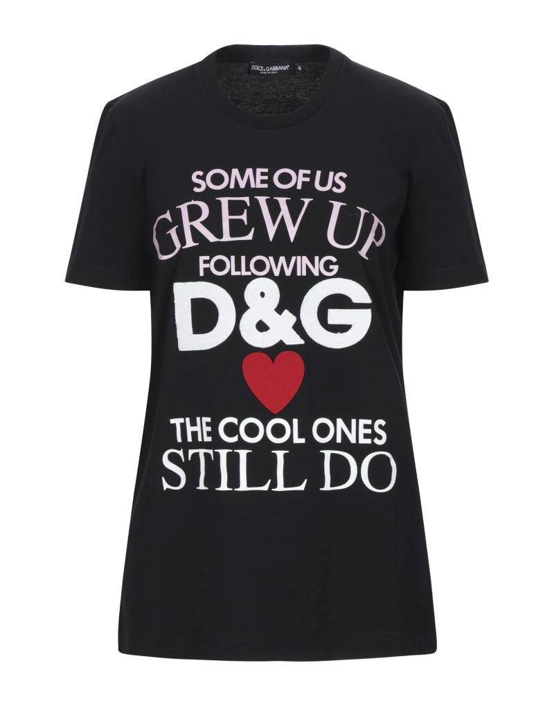 DOLCE&GABBANA T-shirts Damen Schwarz von DOLCE&GABBANA