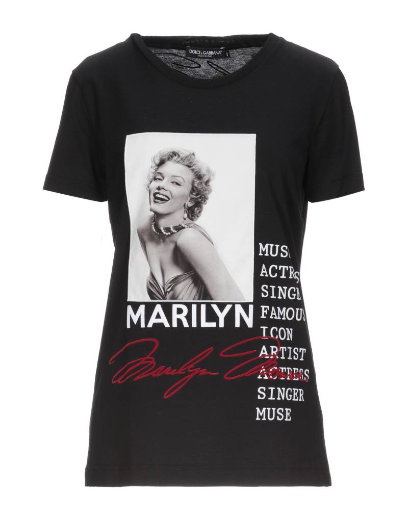 DOLCE&GABBANA T-shirts Damen Schwarz von DOLCE&GABBANA