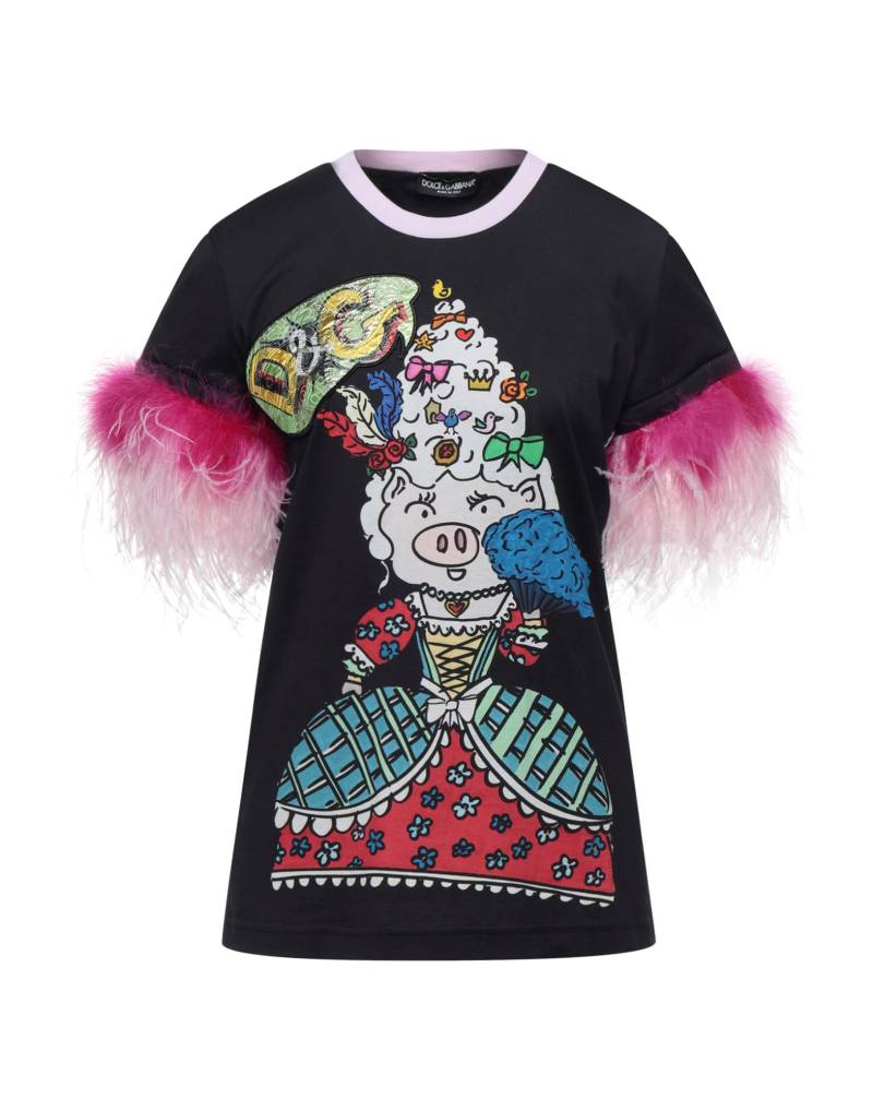 DOLCE&GABBANA T-shirts Damen Schwarz von DOLCE&GABBANA