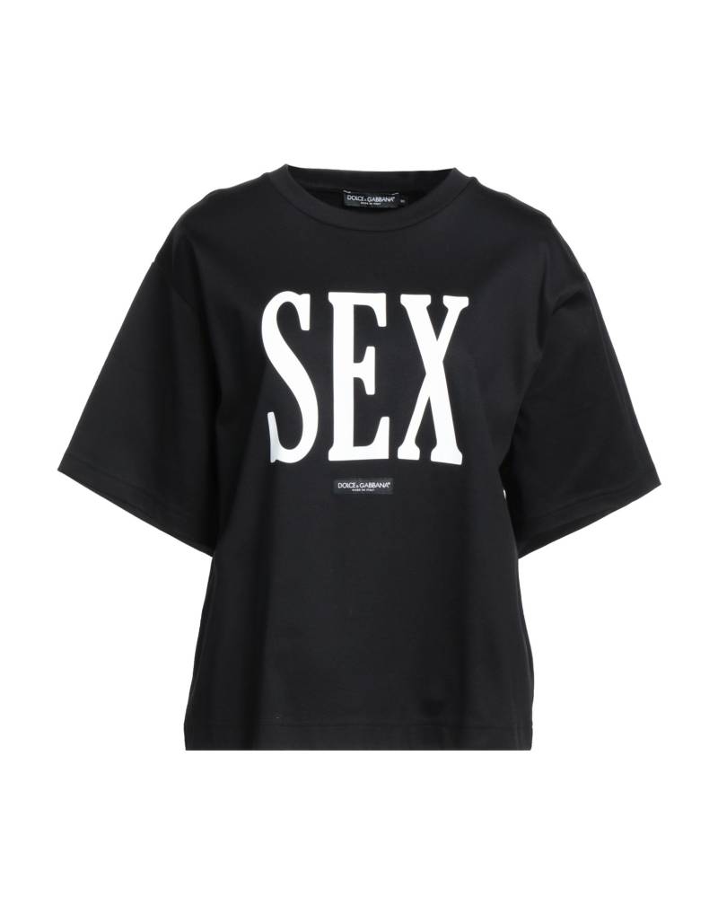 DOLCE&GABBANA T-shirts Damen Schwarz von DOLCE&GABBANA