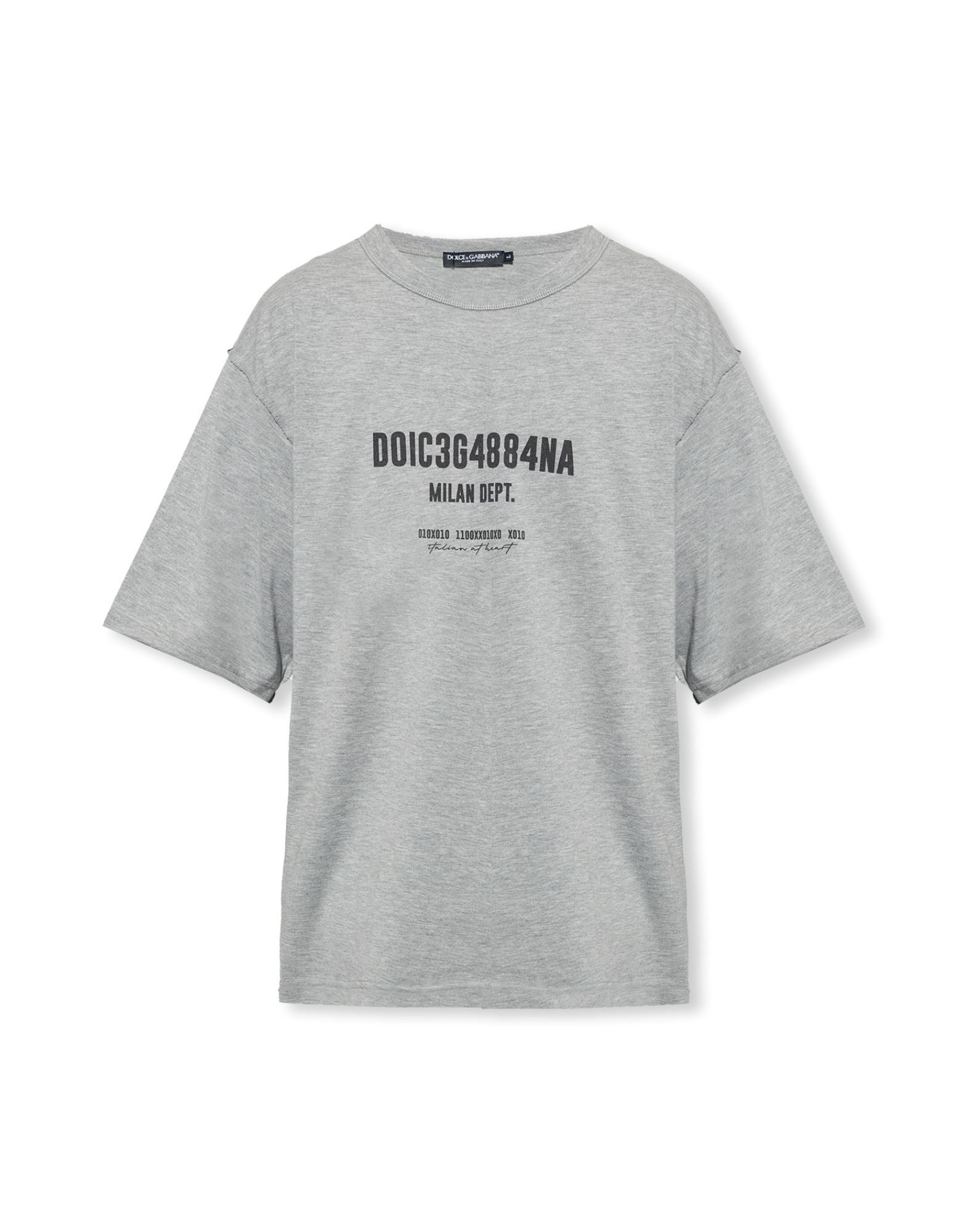 DOLCE&GABBANA T-shirts Herren Grau von DOLCE&GABBANA