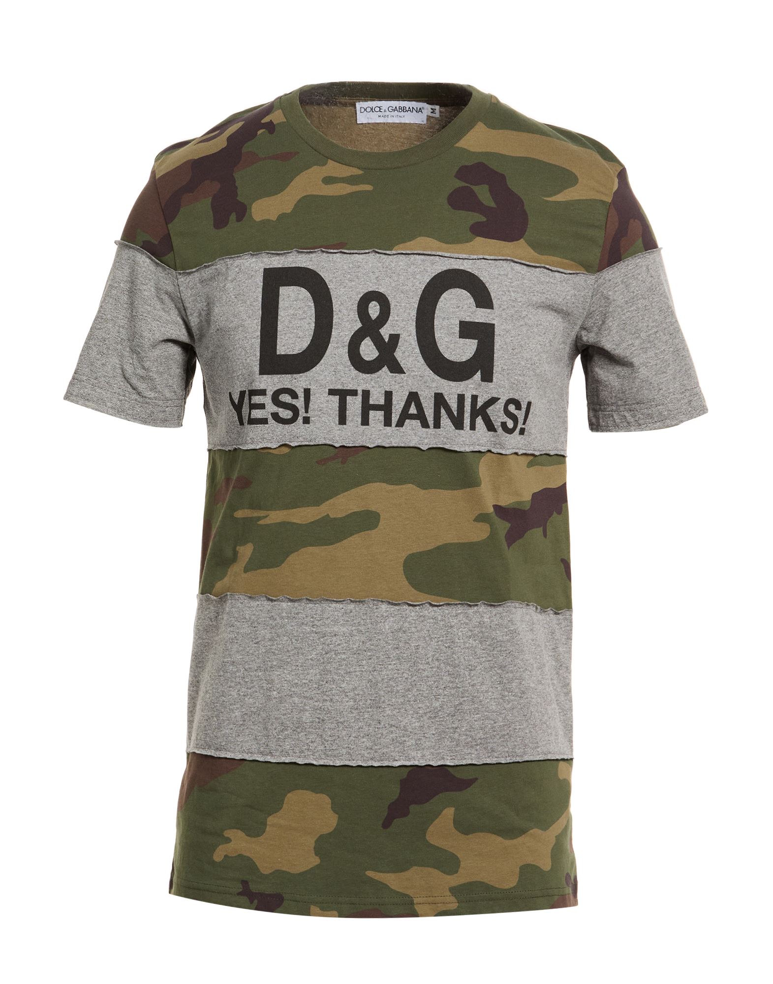 DOLCE&GABBANA T-shirts Herren Militärgrün von DOLCE&GABBANA