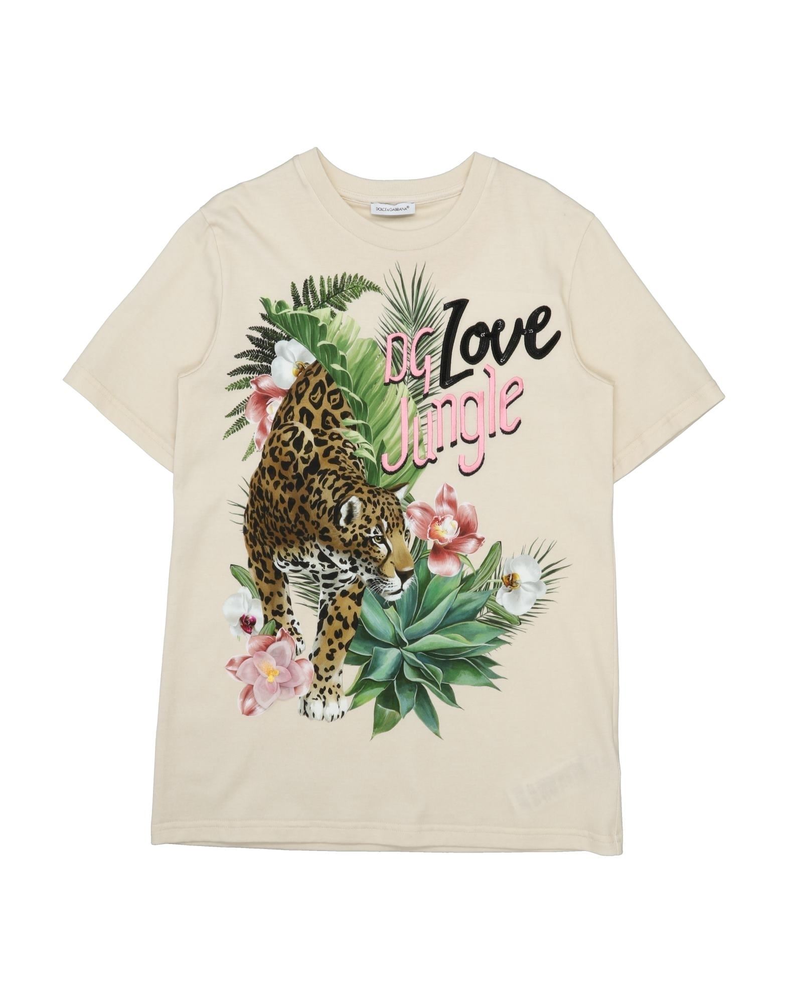 DOLCE&GABBANA T-shirts Kinder Beige von DOLCE&GABBANA