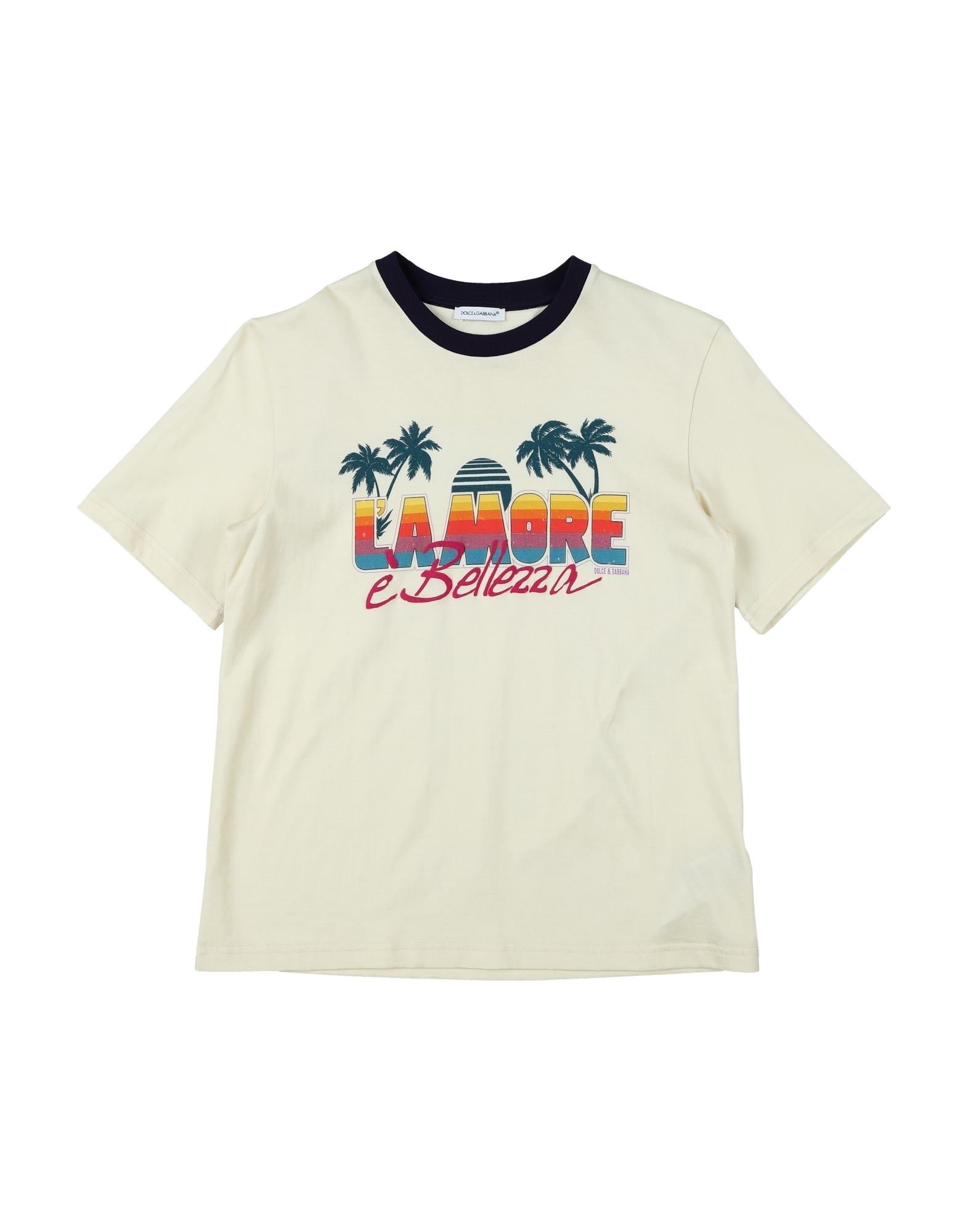 DOLCE&GABBANA T-shirts Kinder Beige von DOLCE&GABBANA